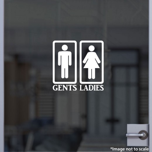 Bathroom 1 - Gents / Ladies Decal